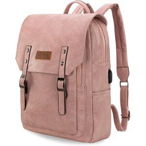 ✨Women Pink Montana West Wrangler Leather Purse Laptop Backpack Fashion Backpack